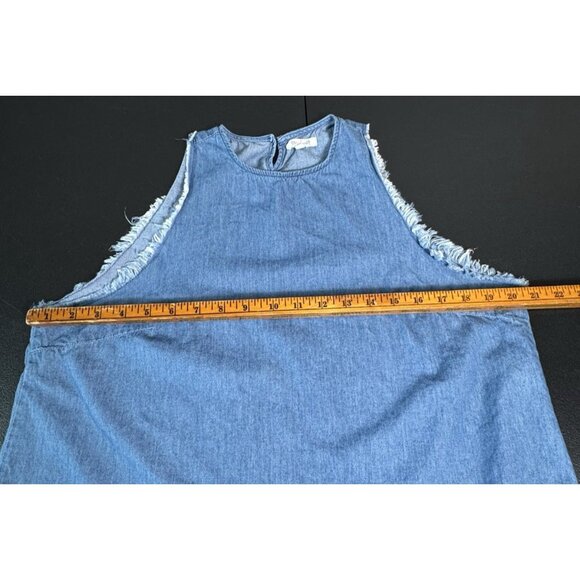 Tea Rose Denim Chambray Sleeveless Top Women's‎ Large - Picture 3 of 8